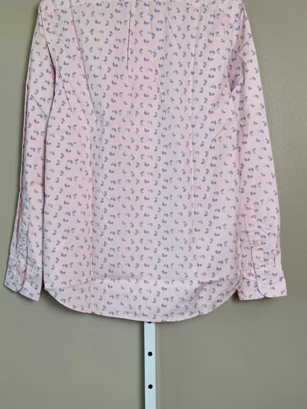 J. Crew Classic Stretch Secret Wash Button Down Shirt in Pink Branches